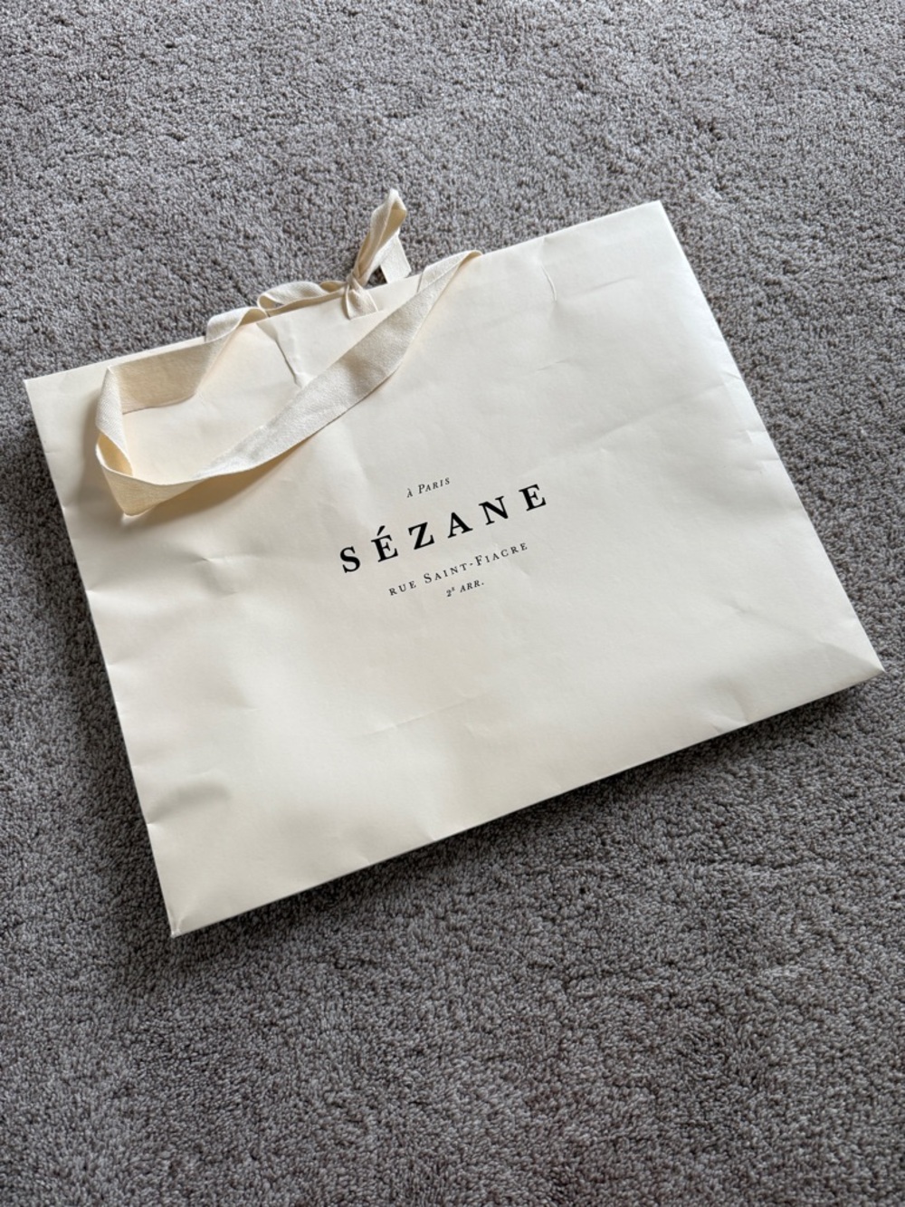 Sézane Large Paper Shopping Bag